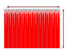 Made to measure welding PVC strip curtains